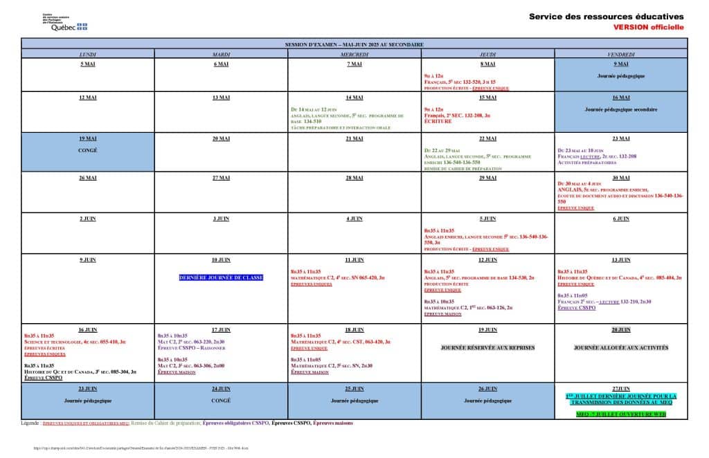 EXAMEN JUIN 2025 Site Web