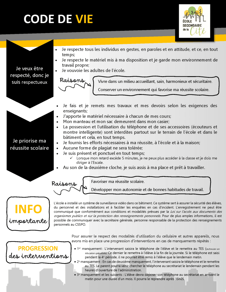 Code de vie 2025 2026 Page 2