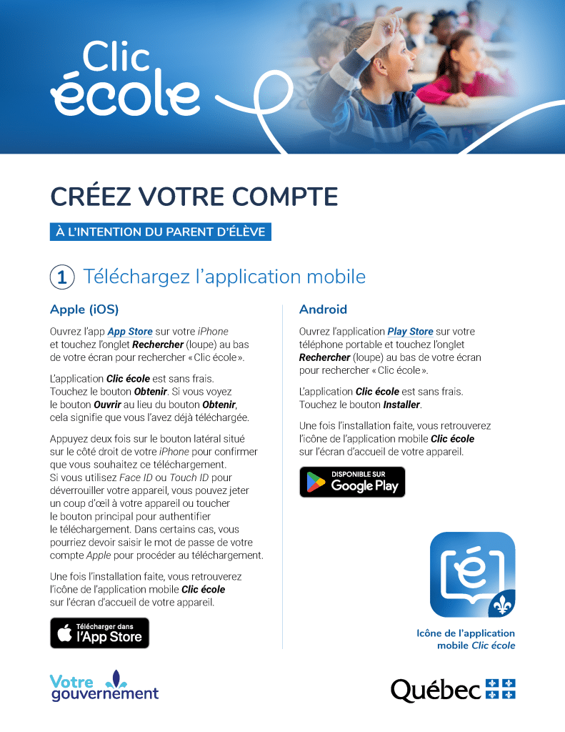 procedure creation compte clicecole Page 1