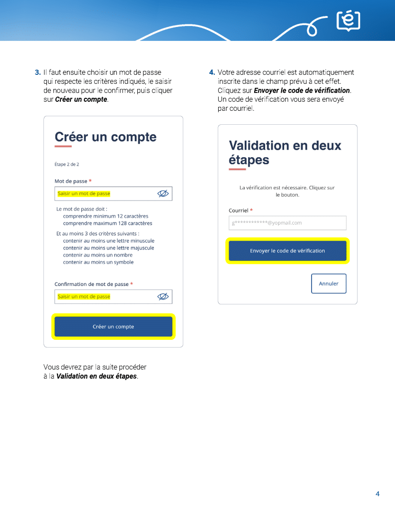procedure creation compte clicecole Page 4